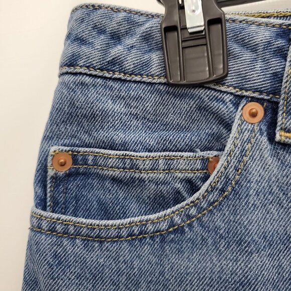 ASOS Tall Women's Remo Recycled Denim Light High Waist Straight Leg Jeans 28x36 - Picture 2 of 7